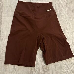 Women's Brown High-Waisted Shorts